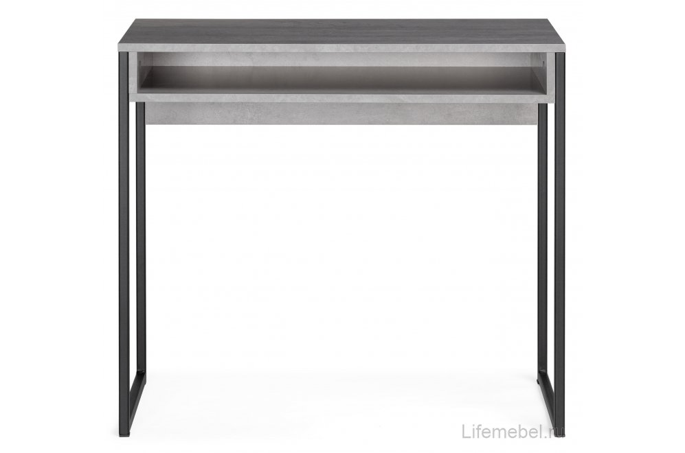 Письменный стол Лео Лофт бетон / черный матовый