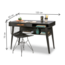 Письменный стол детский Line Dark Metal