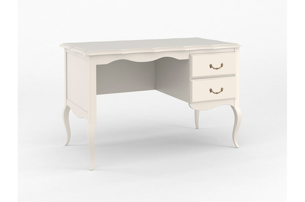 Письменный стол Малонн Ави белый однотумбовый