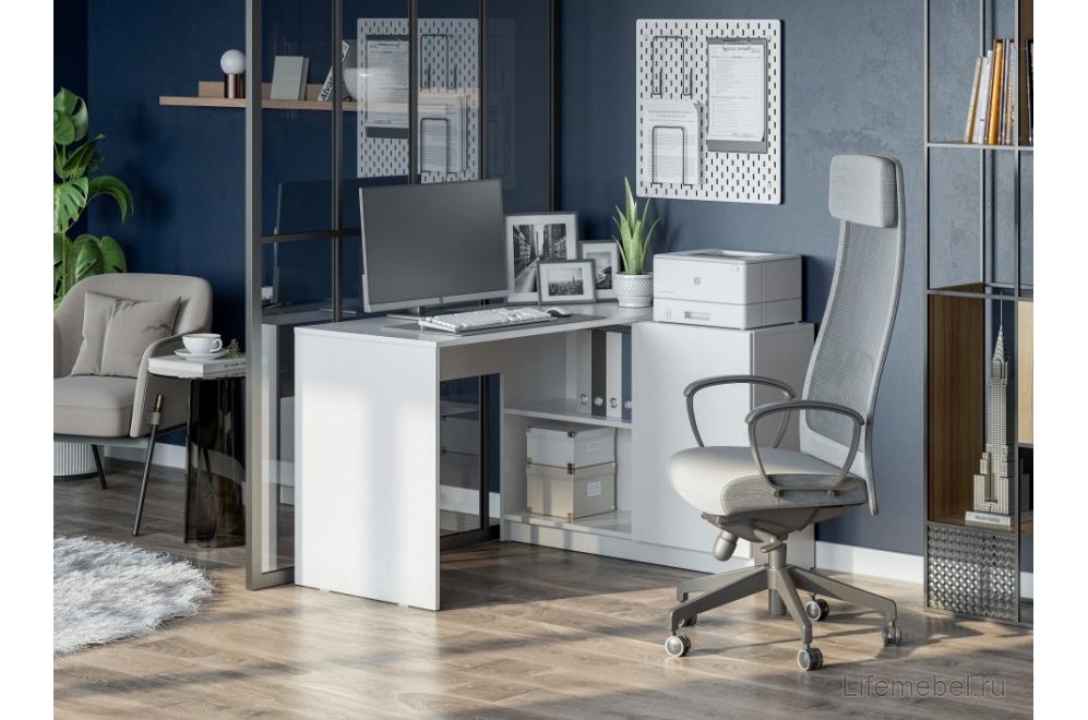 Письменный стол Майнд-03 белое дерево