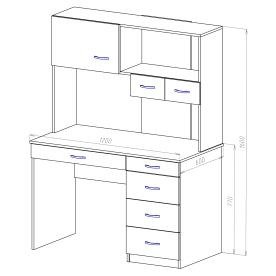 Письменный стол СТК4
