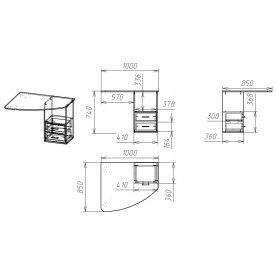 Письменный стол Мебелайн-49