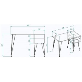 Письменный стол МегаKraft 12