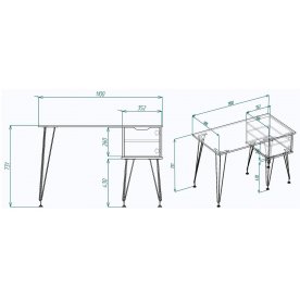 Письменный стол МегаKraft 13