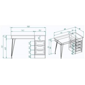 Письменный стол МегаKraft 14