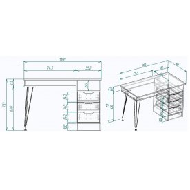 Письменный стол МегаKraft 14