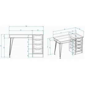 Письменный стол МегаKraft 17