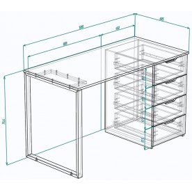 Письменный стол МегаKraft 28