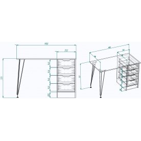 Письменный стол МегаKraft 5