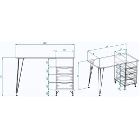 Письменный стол МегаKraft 6