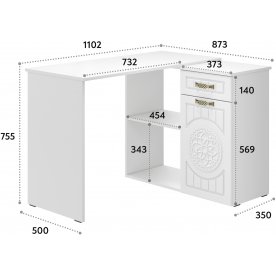 Письменный стол Монблан МБ-74К