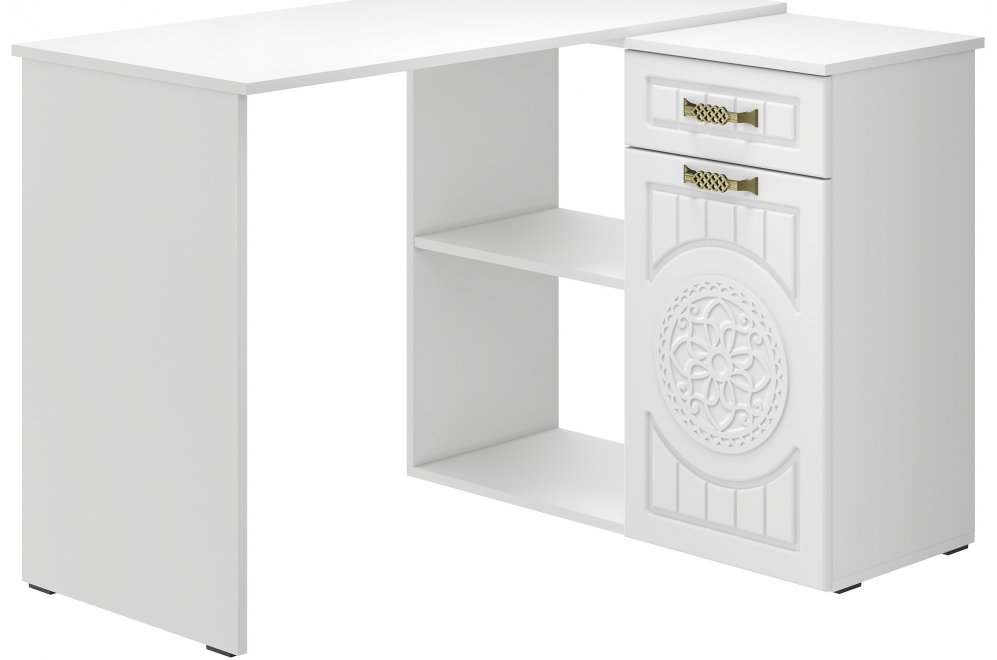 Письменный стол Монблан МБ-74К белое дерево