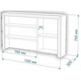 Письменный стол Нобиле СтЯ130+НСт130Д КШок