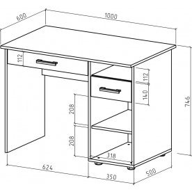 Письменный стол Остин-1Я