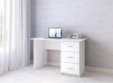 Компьютерный стол Сити-1 белый