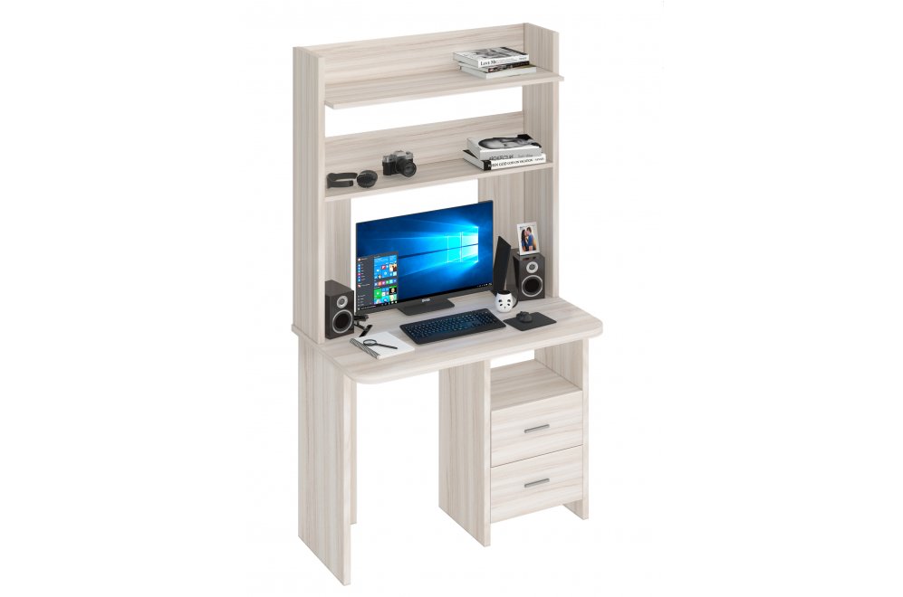 Письменный стол Беланта-Прям100Р+НКЛХ-100 К карамель