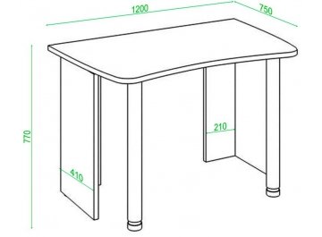 Письменный стол СКЛ-Софт120