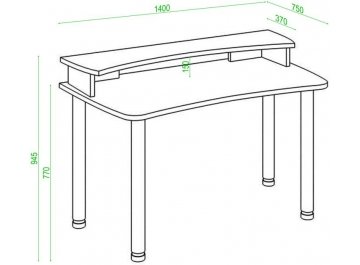 Письменный стол Беланта-Софт140МО