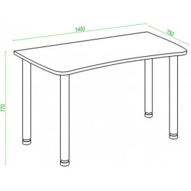 Письменный стол СКЛ-Софт140МО