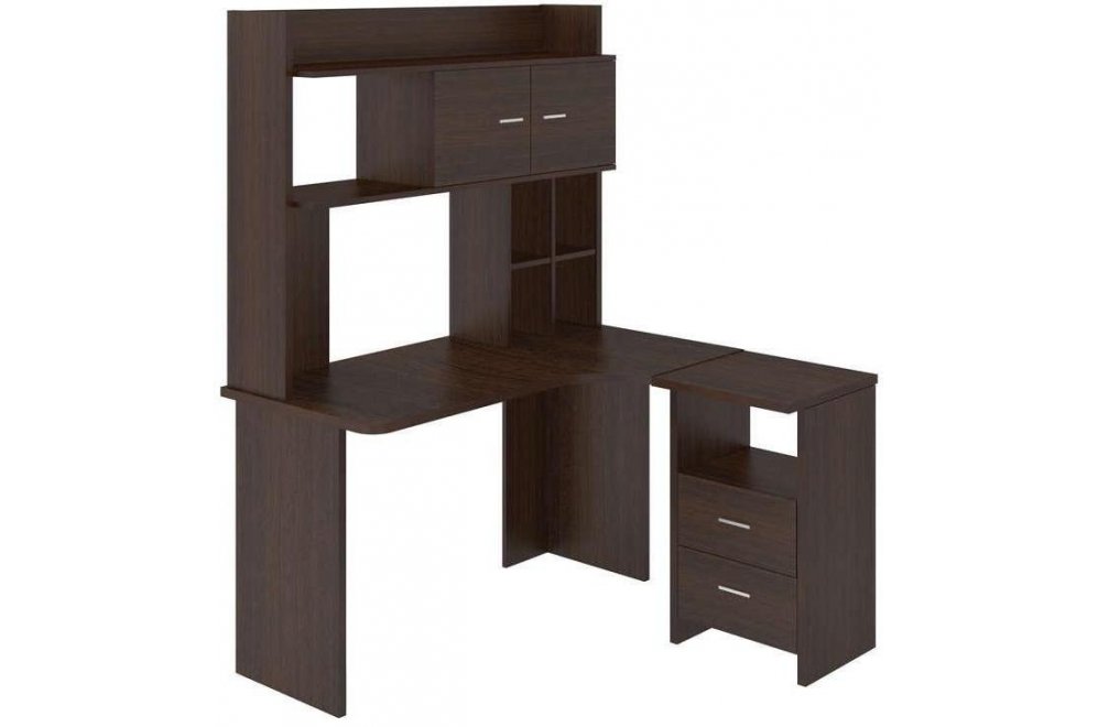 Письменный стол Беланта-Угл130+НКЛХ-130 В правый венге