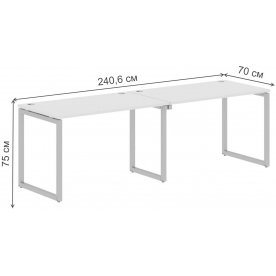Письменный стол Skyland XQWST 2470 240,6х70х75 двухместный