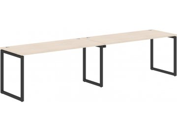 Письменный стол Skyland XQWST 3214 3206х1406х750 четырехместный бук тиара / антрацит