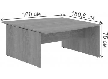 Письменный стол SkyLand XTEN X2CT 169.3 1600х1806х750 двойной