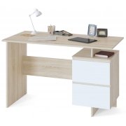 дуб сонома / белый