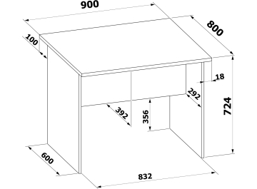 Письменный стол СПР-02
