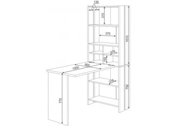 Письменный стол СТЛ-ОВХ