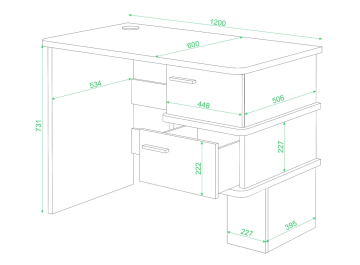 Письменный стол Юранта-15 C