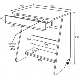Письменный стол СК-7 НБЕ