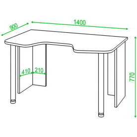 Письменный стол СКЛ-Игр140 Ш