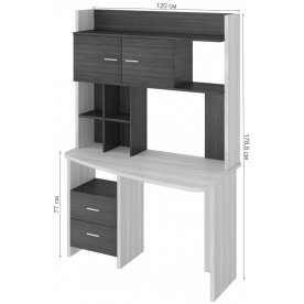 Письменный стол СКЛ-Крл120+НКЛХ -120 КШ ПРАВ