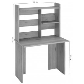 Письменный стол СКЛ-Прям100(без тумбы)+НКЛ-100 БЕН