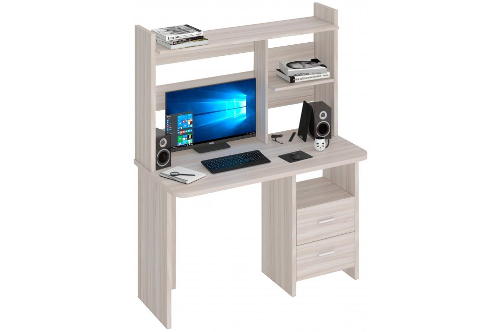 Письменный стол Беланта-Прям120Р+НКЛ-120 К карамель