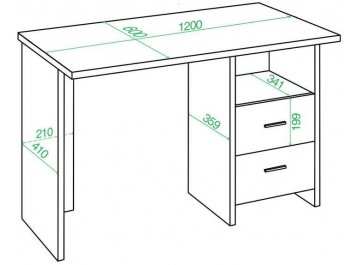 Письменный стол СКЛ-Прям120Р ВК