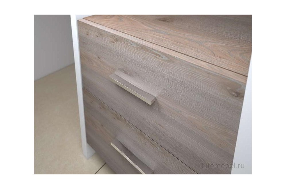 Письменный стол Беланта-Прям130 БЕН белый / нельсон