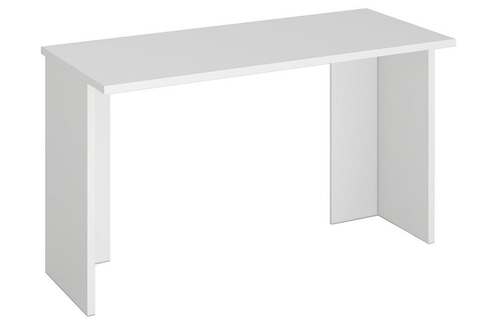 Письменный стол Беланта-Прям130(без тумбы) БЕ белый