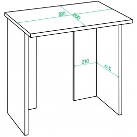 Письменный стол Беланта-Прям80Р В