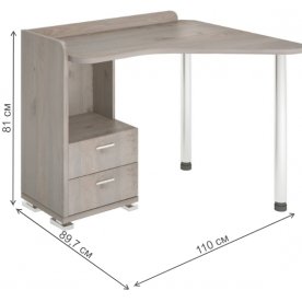 Письменный стол СКМ-55 правый