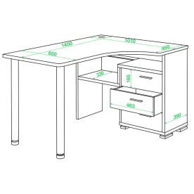 Письменный стол СР-132С-140