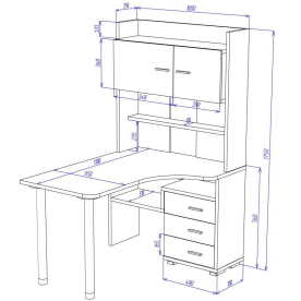 Письменный стол СР-133-130