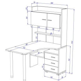 Письменный стол СР-133-130