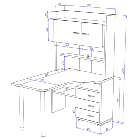 Письменный стол Жаспера-133-140