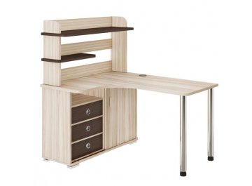 Письменный стол СР-145М К-ЛЕВ левый карамель / венге / карамель