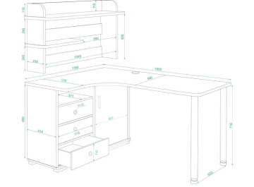 Письменный стол СР-165М