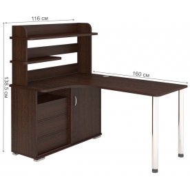 Письменный стол Жаспера-165М В левый