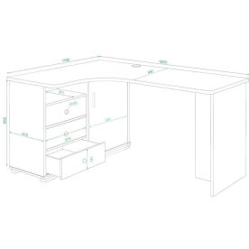 Письменный стол Жаспера-165С