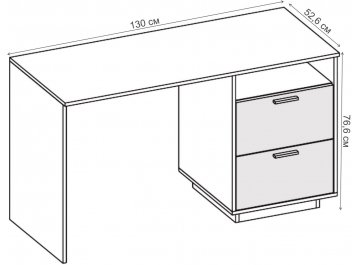Письменный стол Эго Ст-3 на подиуме